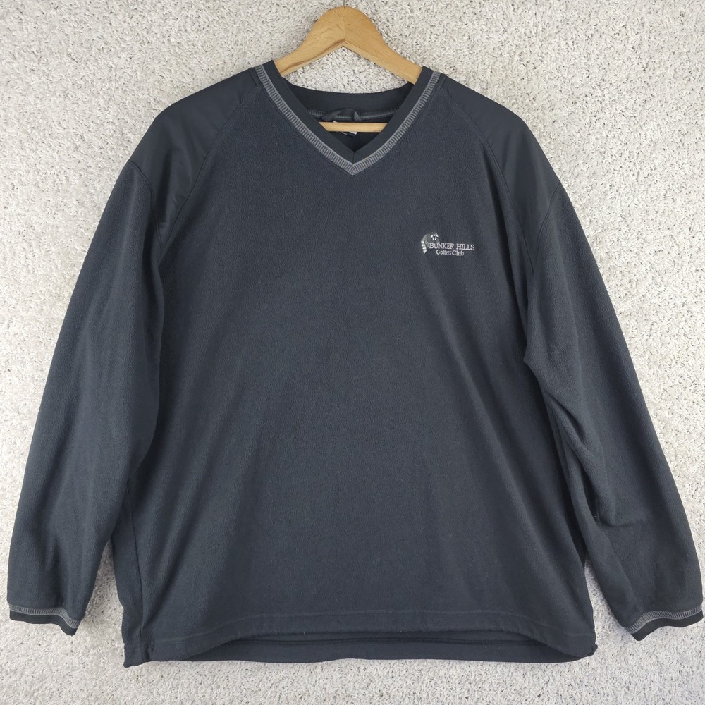 Vintage Nike Therma Fit Embroided Bunker Hills Fleece Pullover 2XL Coon Rapids